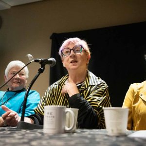 Members of the Aging Vitalities program speak during a panel discussion