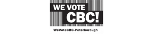 We Vote CBC Peterborough logo