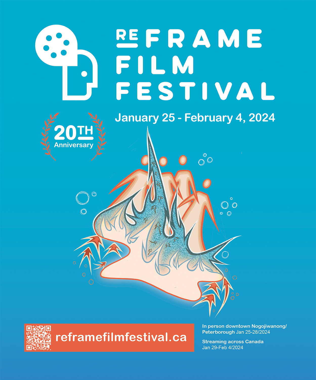 front cover image of the film guide booklet from ReFrame 2024